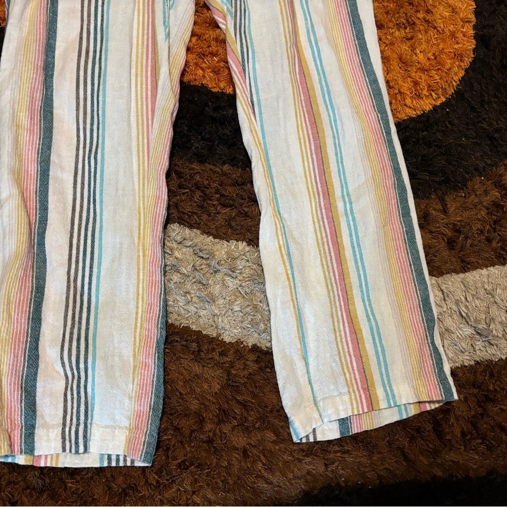 Per Se, Linen Blend, Striped, Pants - Picture 4 of 8